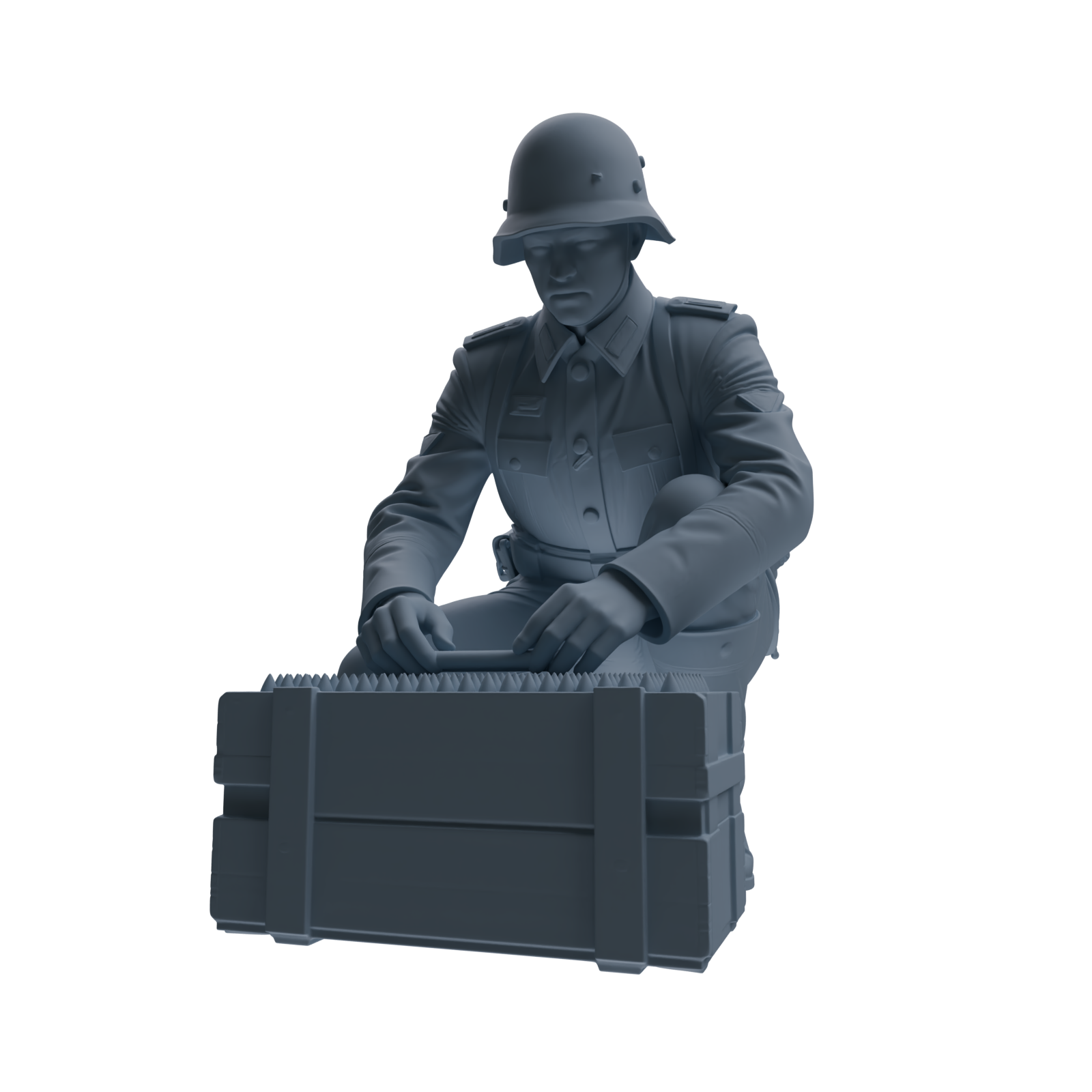 MRY-SFW SSTR219 WWII German Army Logistics Soldier Combat Readiness Four-Person Group