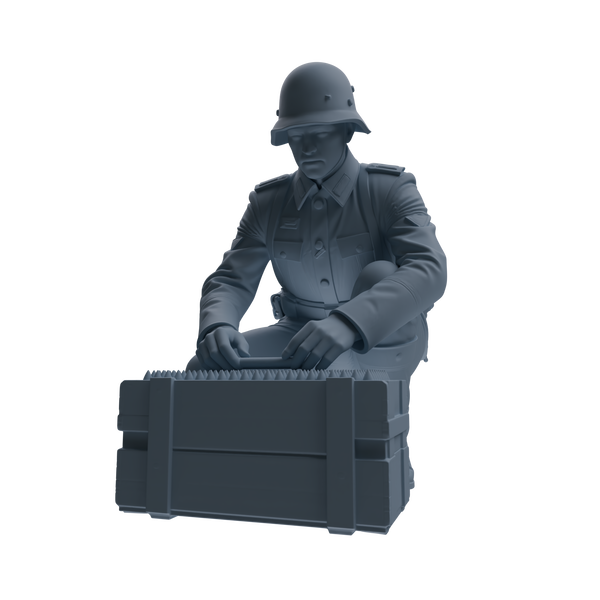 MRY-SFW SSTR219 WWII German Army Logistics Soldier Combat Readiness Four-Person Group