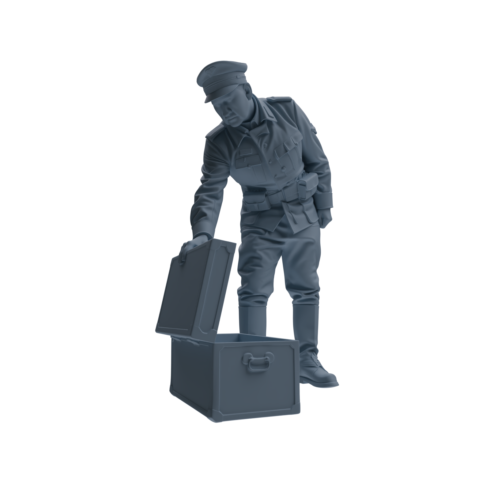 MRY-SFW SSTR257 WWI German Army Logistics Soldier Combat Readiness Four-Person Group