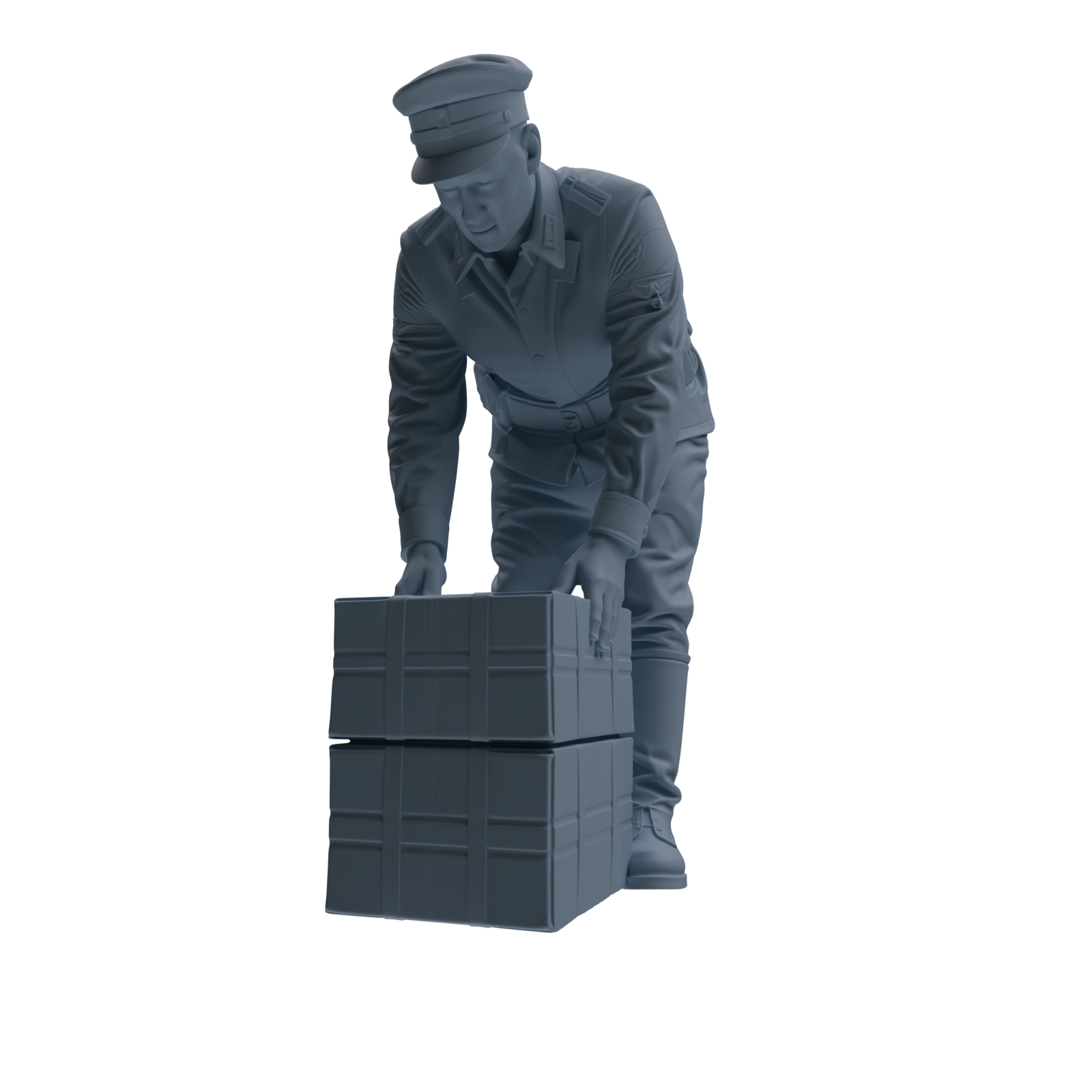 MRY-SFW SSTR256 WWI German Army Logistics Soldier Logistics Four-Person Group
