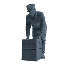 MRY-SFW SSTR256 WWI German Army Logistics Soldier Logistics Four-Person Group
