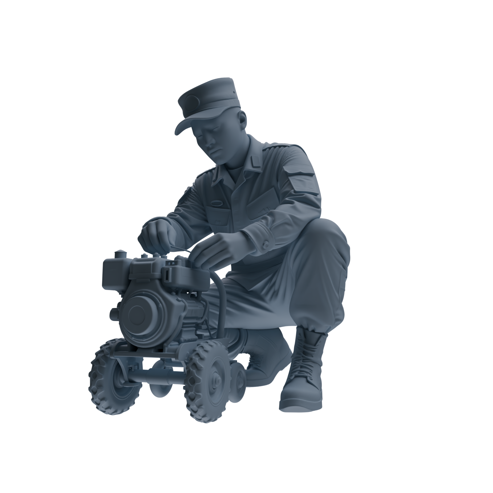 MRY-SFW SSTR242 Modern Army Logistics Maintenance Four-Person Group