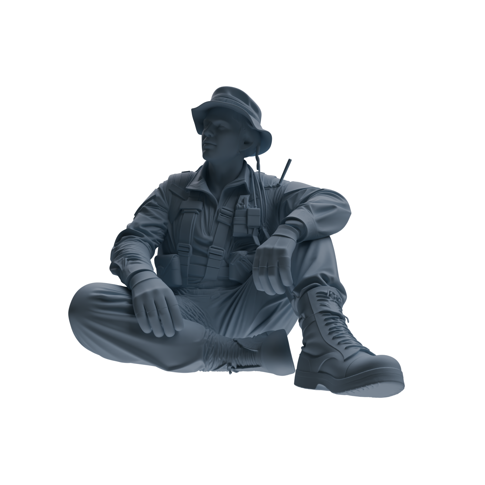 MRY-SFW SSTR142 Miniatures Soldier Model Kit War of Hyenas Modern Canadian Army Four-Person Rest Group