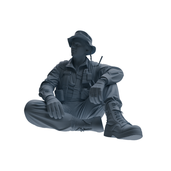 MRY-SFW SSTR142 Miniatures Soldier Model Kit War of Hyenas Modern Canadian Army Four-Person Rest Group