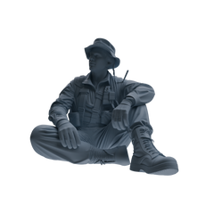 MRY-SFW SSTR142 Miniatures Soldier Model Kit War of Hyenas Modern Canadian Army Four-Person Rest Group