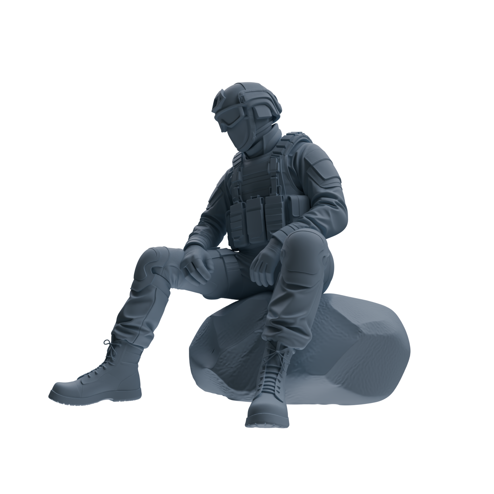 MRY-SFW SSTR348 Modern American Mercenary Conversation 2 Four-Person Group