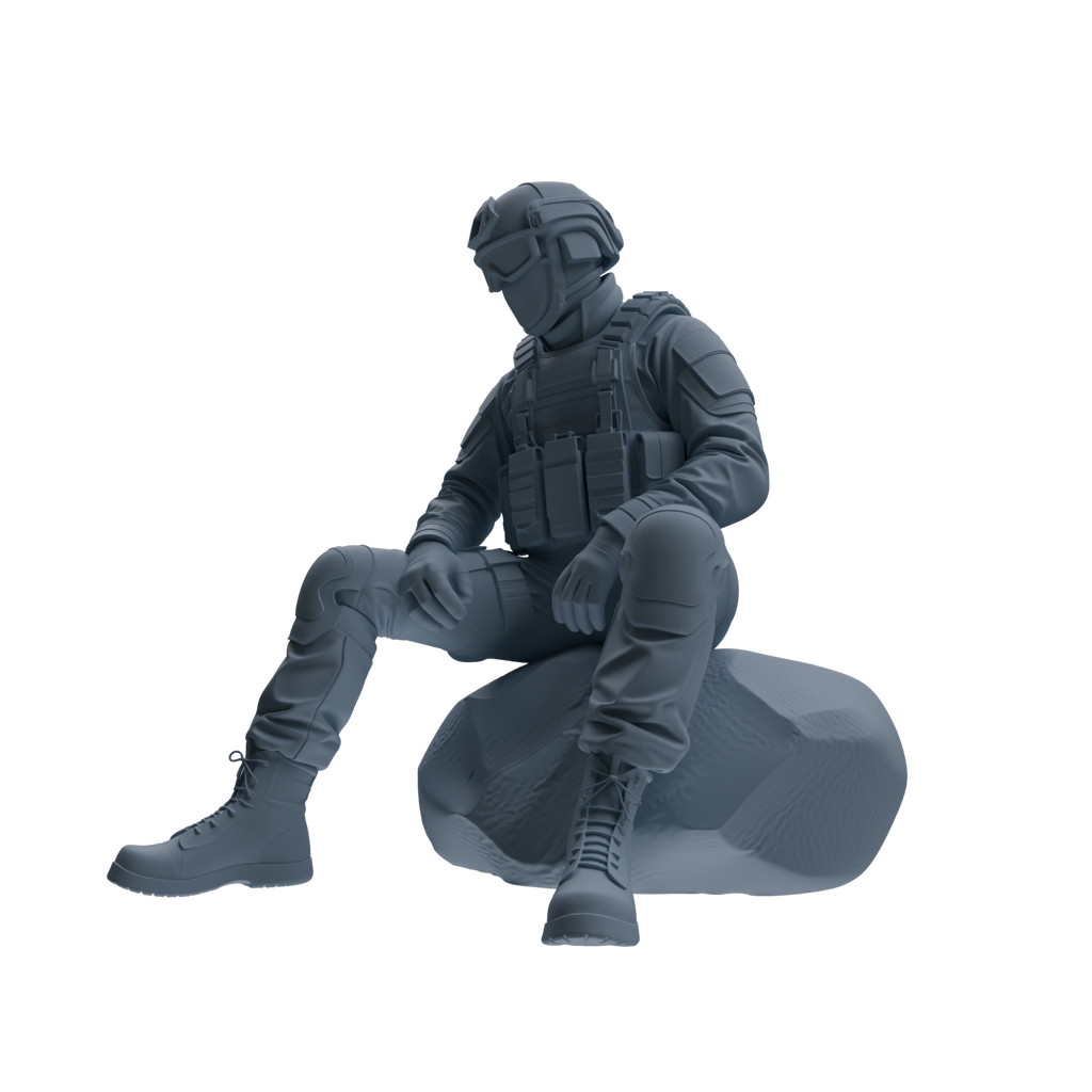 MRY-SFW SSTR348 Modern American Mercenary Conversation 2 Four-Person Group
