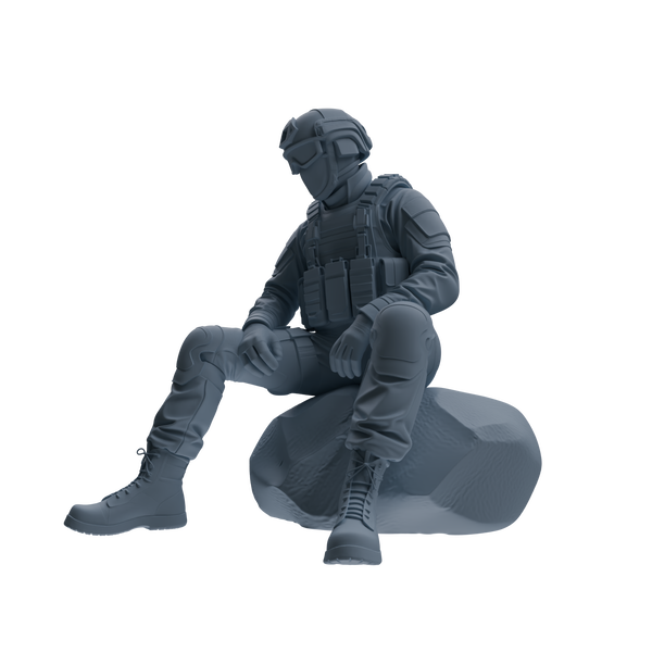 MRY-SFW SSTR348 Modern American Mercenary Conversation 2 Four-Person Group