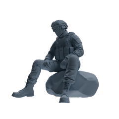 MRY-SFW SSTR348 Modern American Mercenary Conversation 2 Four-Person Group