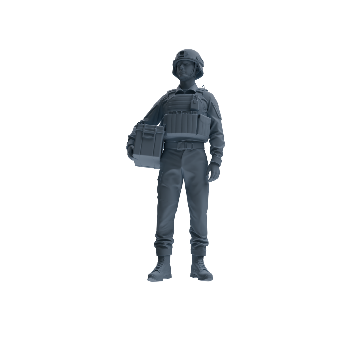 MRY-SFW SSTR236 Modern French Army Logistics Soldier Logistics Four-Person Group — detail view 4
