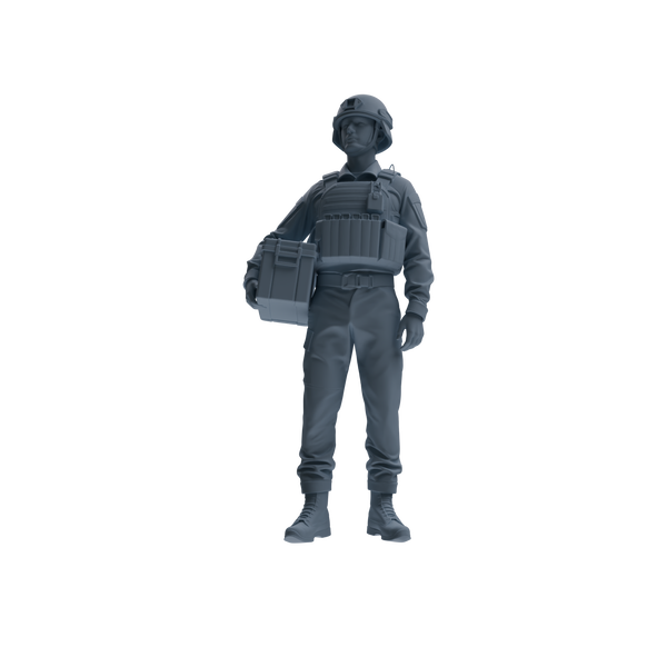 MRY-SFW SSTR236 Modern French Army Logistics Soldier Logistics Four-Person Group