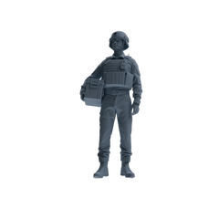 MRY-SFW SSTR236 Modern French Army Logistics Soldier Logistics Four-Person Group