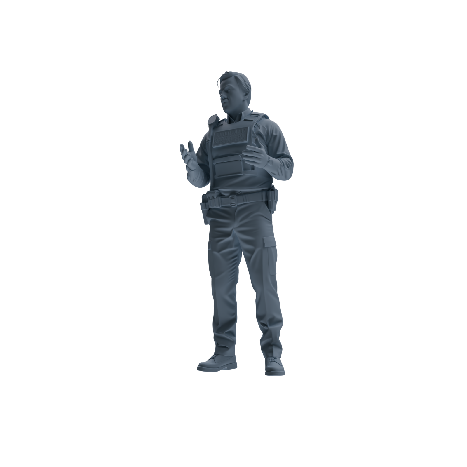 MRY-SFW SSTR115 Miniatures Soldier Model Kit Boston Attack Modern Boston Police Four-Person Conversation Group