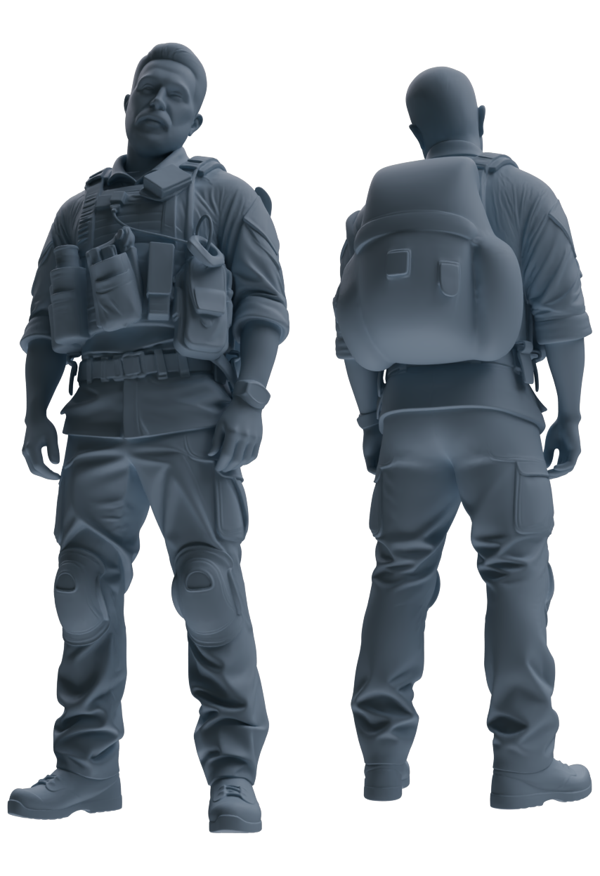 MRY-SFW SSTR010  Modern Navy SEAL Six-Person Conversation Group