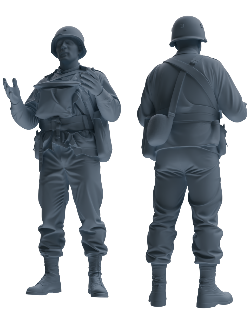 MRY-SFW SSTR067 Miniatures Soldier Model Kit Saving Ryan in Normandy WWII U.S. Army Six-Person Conversation Group