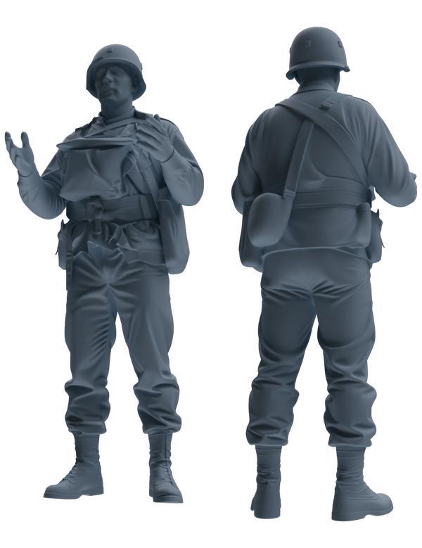 MRY-SFW SSTR067 Miniatures Soldier Model Kit Saving Ryan in Normandy WWII U.S. Army Six-Person Conversation Group