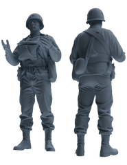 MRY-SFW SSTR067 Miniatures Soldier Model Kit Saving Ryan in Normandy WWII U.S. Army Six-Person Conversation Group