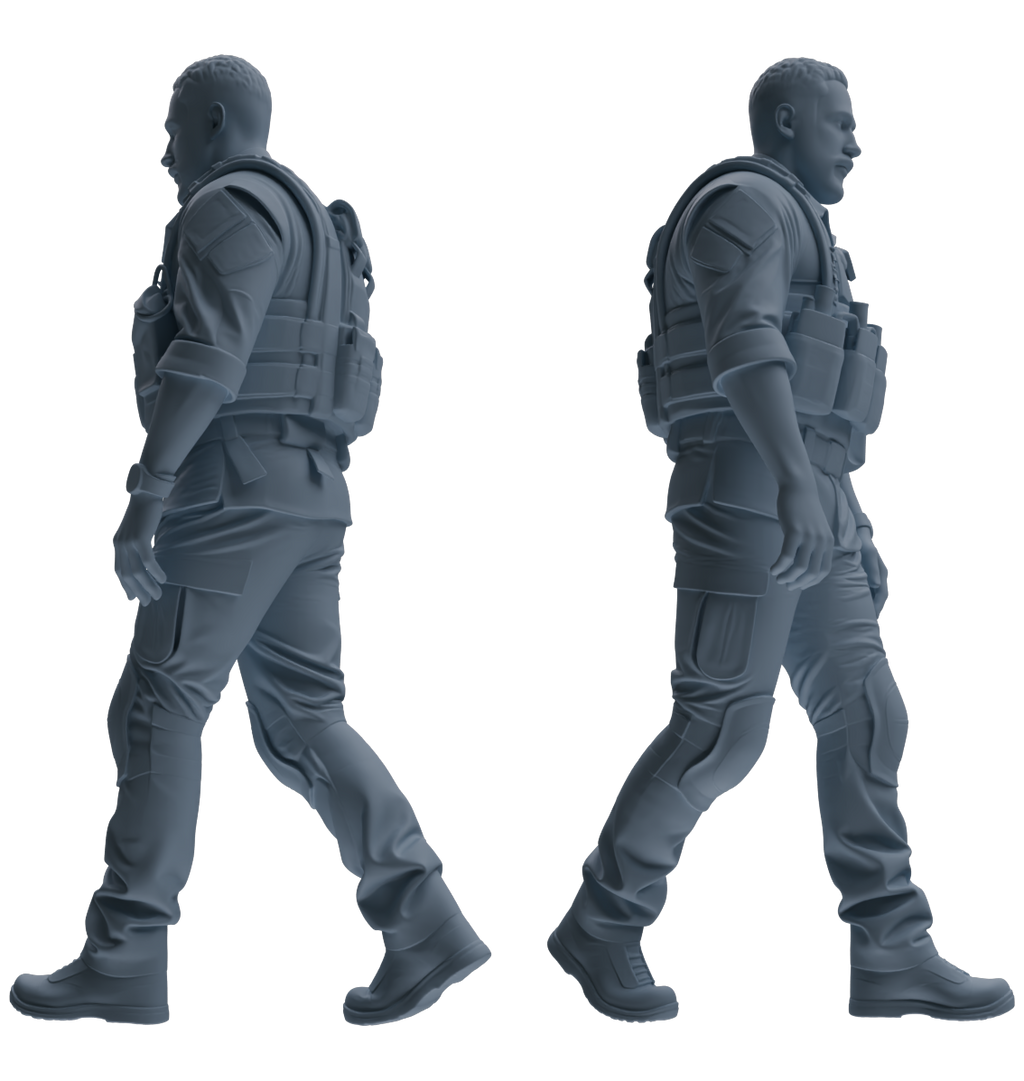 MRY-SFW SSTR017 Miniatures Soldier Model Kit Modern Navy SEAL Six-Person Frontline Group