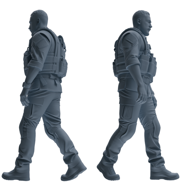 MRY-SFW SSTR017 Miniatures Soldier Model Kit Modern Navy SEAL Six-Person Frontline Group