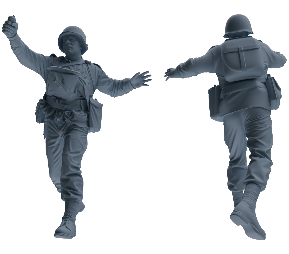 MRY-SFW SSTR072 Miniatures Soldier Model Kit Saving Ryan in Normandy WWII U.S. Army Six-Person Frontline Group