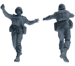 MRY-SFW SSTR072 Miniatures Soldier Model Kit Saving Ryan in Normandy WWII U.S. Army Six-Person Frontline Group