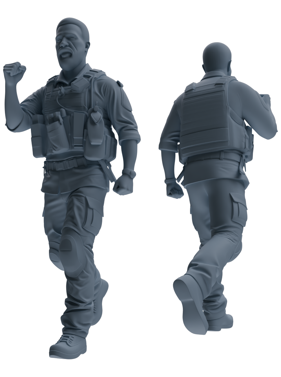 MRY-SFW SSTR014 Miniatures Soldier Model Kit Modern Navy SEAL Six-Person Triumphant Return Group