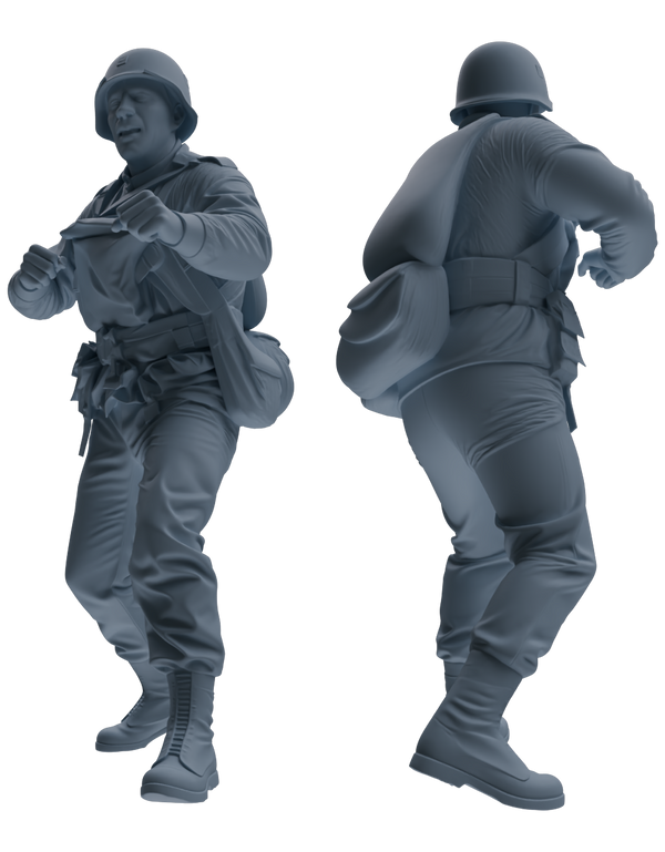 MRY-SFW SSTR066 Miniatures Soldier Model Kit Saving Ryan in Normandy WWII U.S. Army Six-Person Horseplay Group