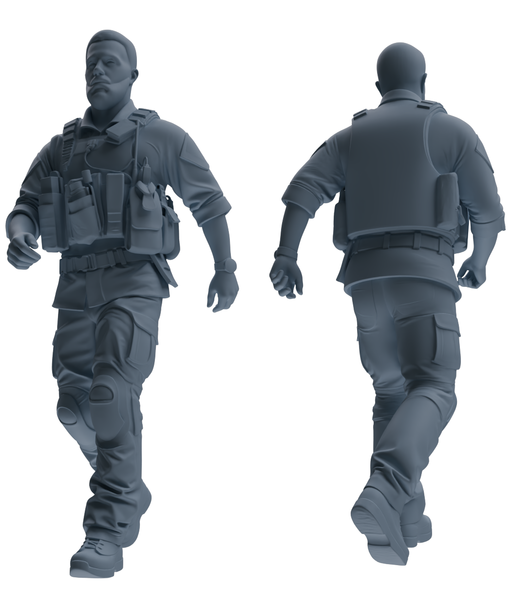 MRY-SFW SSTR022 Miniatures Soldier Model Kit Modern Navy SEAL Six-Person Patrol Group