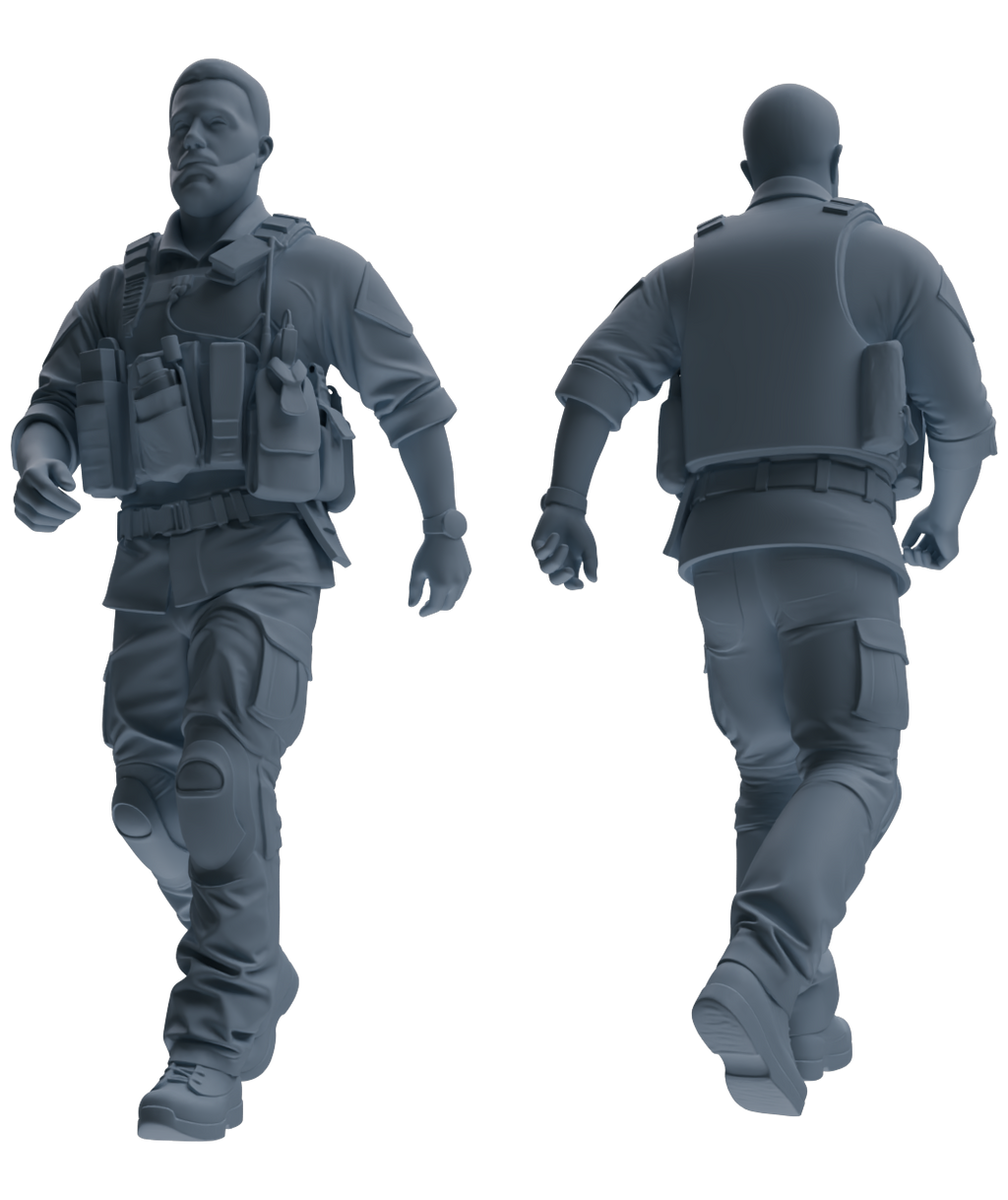 MRY-SFW SSTR022 Miniatures Soldier Model Kit Modern Navy SEAL Six-Person Patrol Group