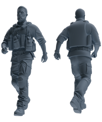 MRY-SFW SSTR022 Miniatures Soldier Model Kit Modern Navy SEAL Six-Person Patrol Group