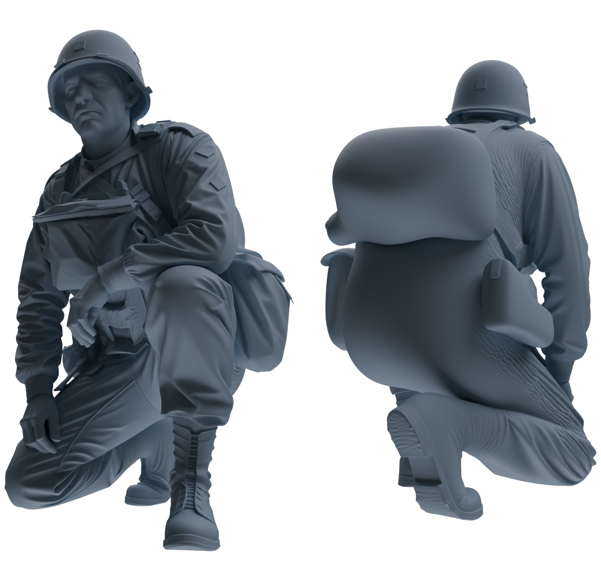 MRY-SFW SSTR070 Miniatures Soldier Model Kit Saving Ryan in Normandy WWII U.S. Army Six-Person Ambush Group