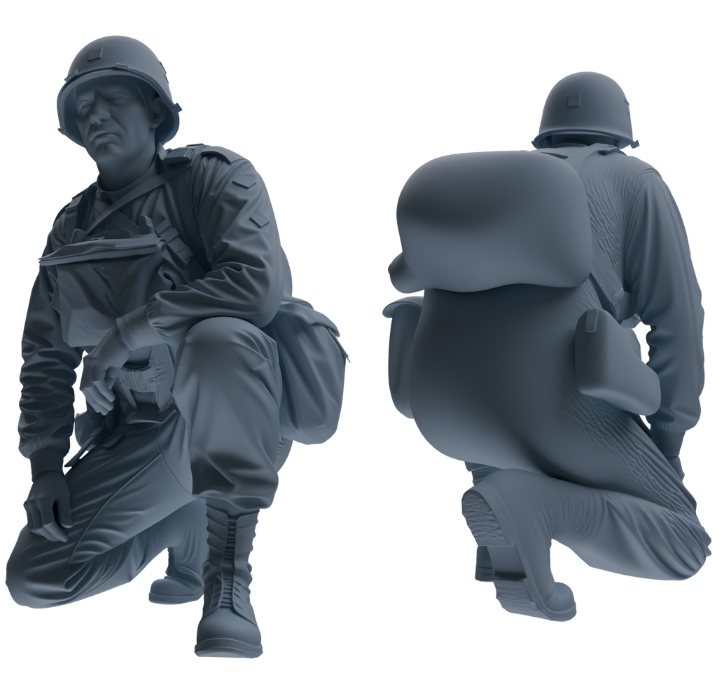MRY-SFW SSTR070 Miniatures Soldier Model Kit Saving Ryan in Normandy WWII U.S. Army Six-Person Ambush Group