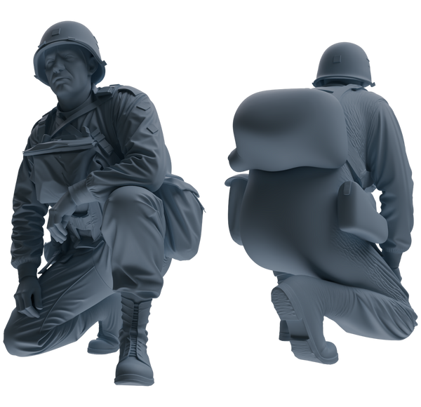 MRY-SFW SSTR070 Miniatures Soldier Model Kit Saving Ryan in Normandy WWII U.S. Army Six-Person Ambush Group