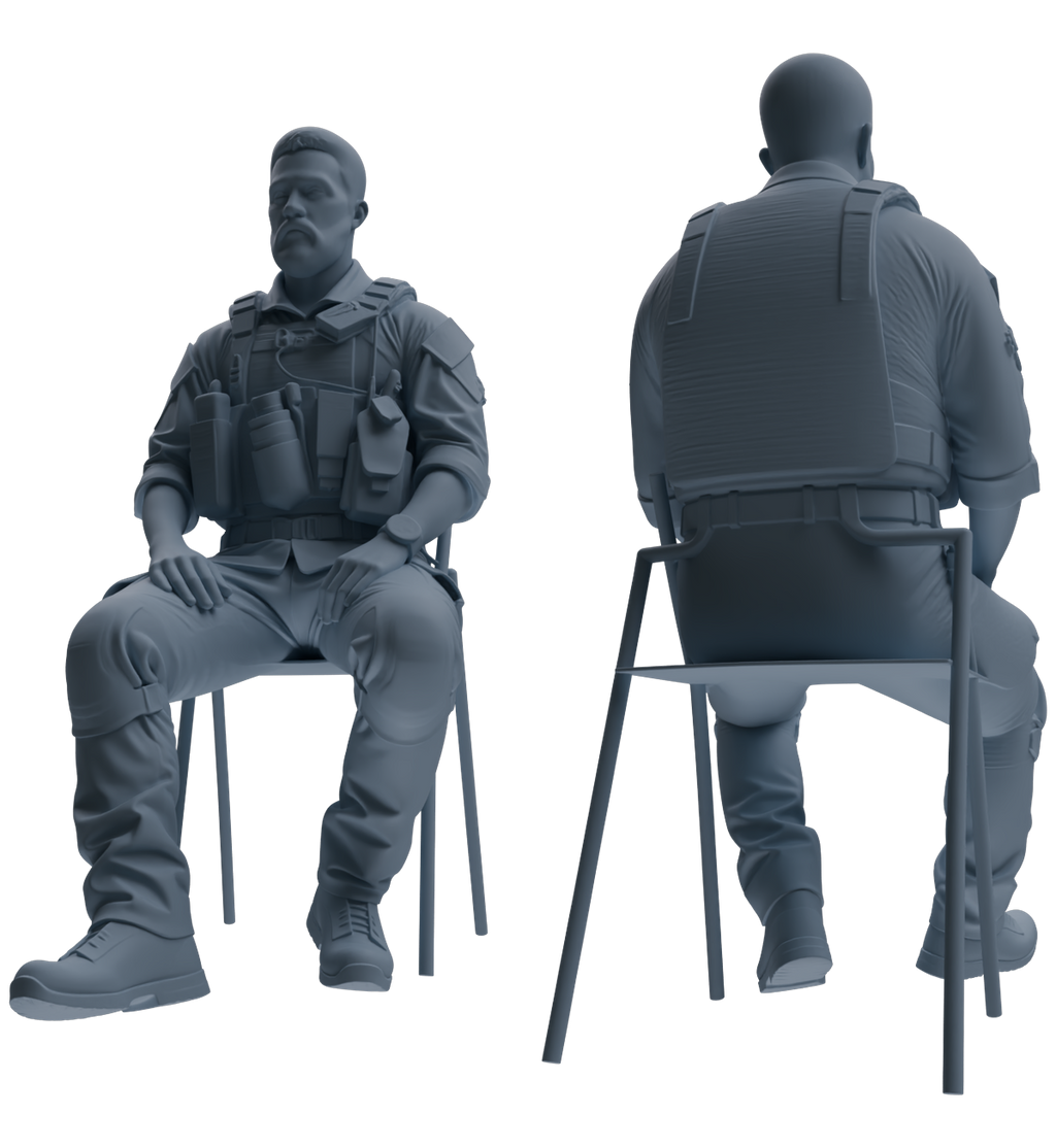 MRY-SFW SSTR021 Miniatures Soldier Model Kit Modern Navy SEAL Six-Person Rest Group