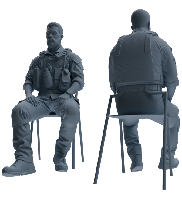MRY-SFW SSTR021 Miniatures Soldier Model Kit Modern Navy SEAL Six-Person Rest Group