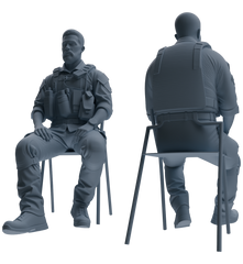 MRY-SFW SSTR021 Miniatures Soldier Model Kit Modern Navy SEAL Six-Person Rest Group