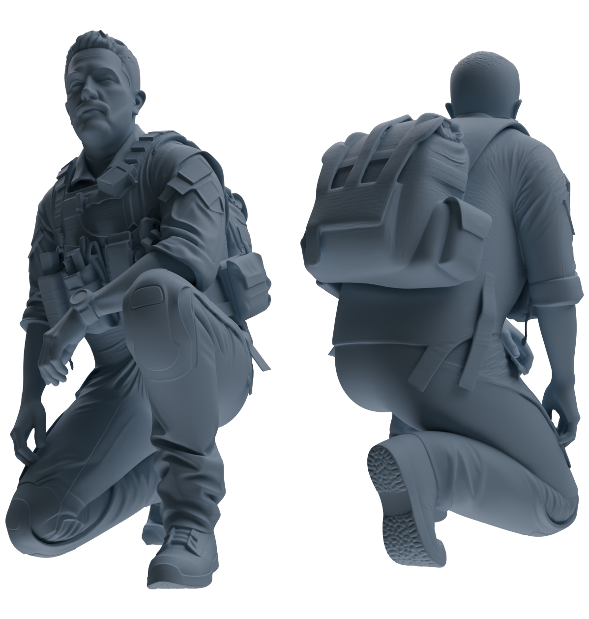 MRY-SFW SSTR015 Miniatures Soldier Model Kit Modern Navy SEAL Six-Person Ambush Group