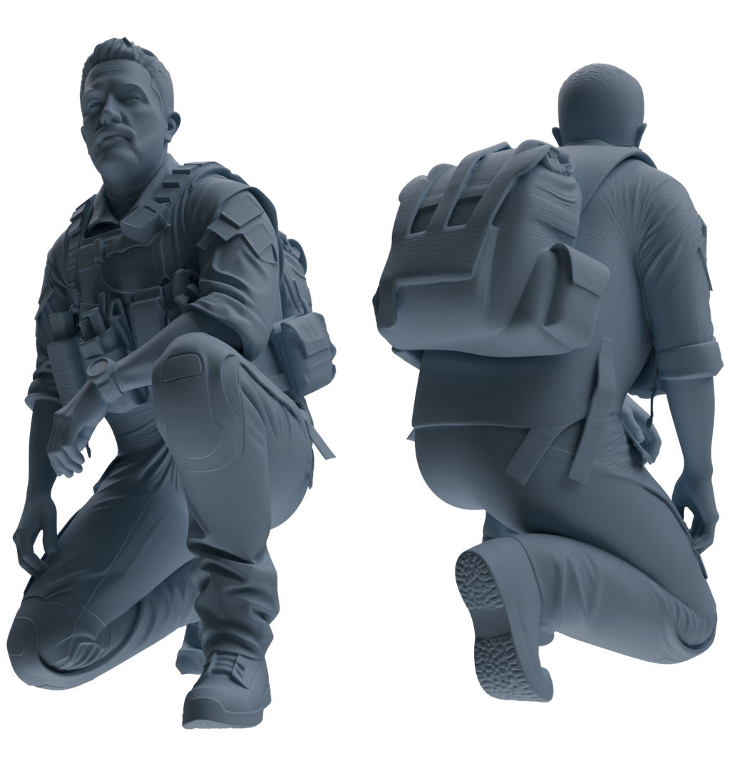 MRY-SFW SSTR015 Miniatures Soldier Model Kit Modern Navy SEAL Six-Person Ambush Group