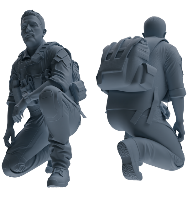 MRY-SFW SSTR015 Miniatures Soldier Model Kit Modern Navy SEAL Six-Person Ambush Group