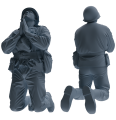 MRY-SFW SSTR071 Miniatures Soldier Model Kit Saving Ryan in Normandy WWII U.S. Army Six-Person Praying Group