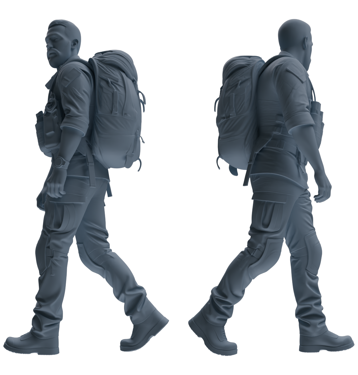 MRY-SFW SSTR020 Miniatures Soldier Model Kit Modern Navy SEAL Six-Person Foot March Group