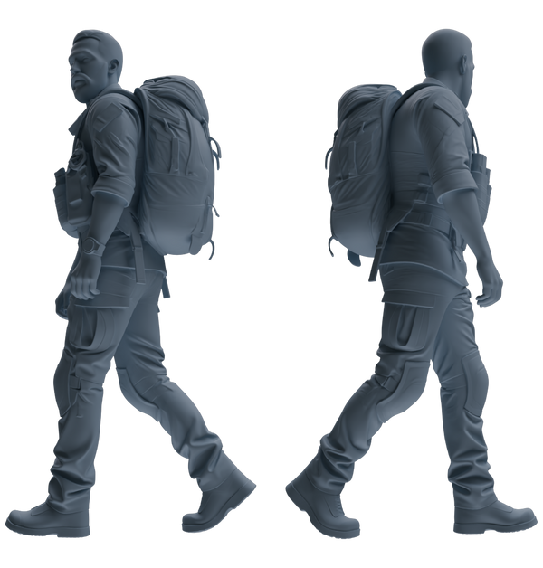 MRY-SFW SSTR020 Miniatures Soldier Model Kit Modern Navy SEAL Six-Person Foot March Group