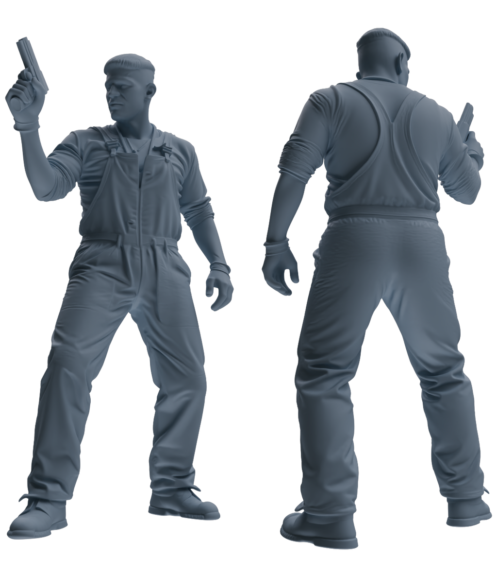 MRY-SFW SSTR049 Miniatures Soldier Model Kit Fury Sherman Tank WWII Tank Crew Patrolling Six-Person Group