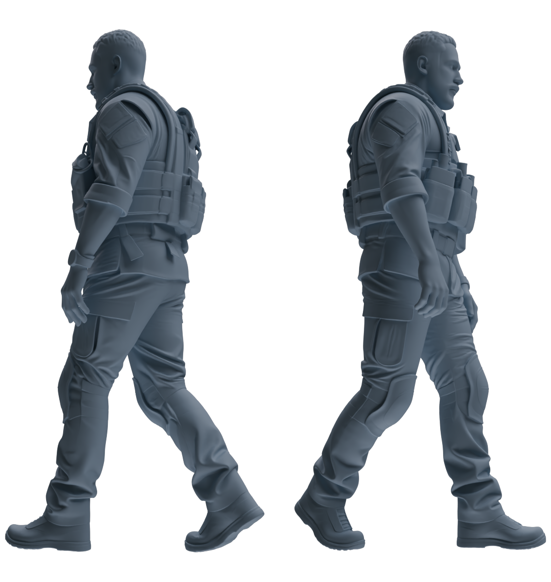 MRY-SFW SSTR024 Miniatures Soldier Model Kit Modern Navy SEAL Six-Person Firefight Group