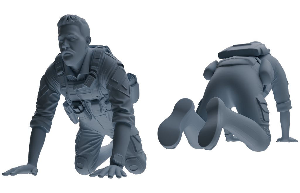 MRY-SFW SSTR023 Miniatures Soldier Model Kit Modern Navy SEAL Six-Person Training Group