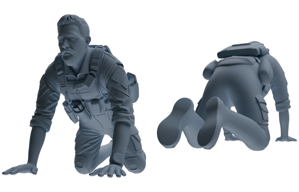 MRY-SFW SSTR023 Miniatures Soldier Model Kit Modern Navy SEAL Six-Person Training Group