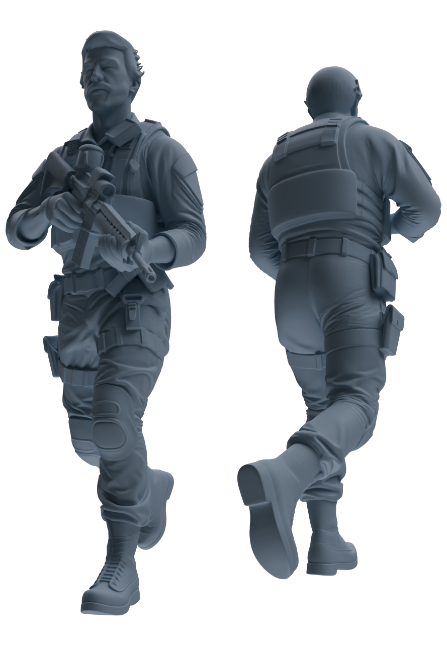 MRY-SFW SSTR016 Miniatures Soldier Model Kit Modern Navy SEAL Six-Person Frontline Group