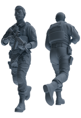 MRY-SFW SSTR016 Miniatures Soldier Model Kit Modern Navy SEAL Six-Person Frontline Group