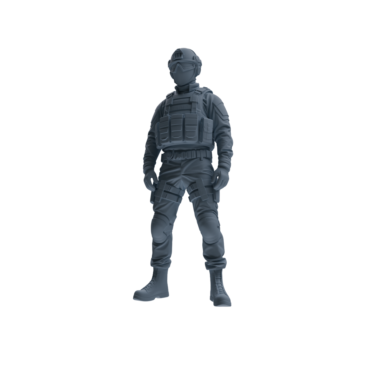 MRY-SFW SSTR359 Modern American Mercenary Garrison 2 Four-Person Group — detail view 4