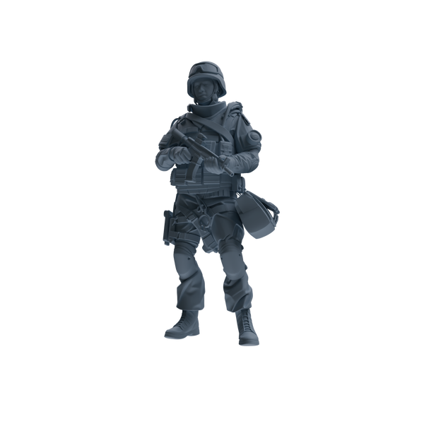 MRY-SFW SSTR334 Modern Counter-Terrorism SWAT Fire Support Operator Garrison Four-Person Group